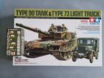 Tamiya 25186 JGSDF Type 90 Tank & Type 73 Light Truck 1:35, Hobby en Vrije tijd, Modelbouw | Auto's en Voertuigen, Verzenden, Nieuw
