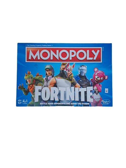 Monopoly Fortnite editie Engelstalig Hasbro, Hobby en Vrije tijd, Gezelschapsspellen | Bordspellen, Vijf spelers of meer, Zo goed als nieuw