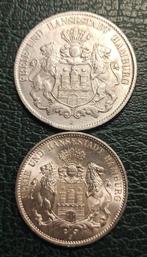 Duitsland, keizerrijk Lot of 2 coins: 3 & 5 Mark 1903/1911 /