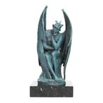 sculptuur, Thinking Demon - 35 cm - Brons, Marmer, Antiek en Kunst