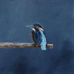 Matthieu van Riel - Kingfisher on a Branch, Night