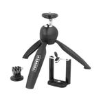 Caruba Orbit15 Ministatief met smartphone & GoPro houder, Nieuw, Ophalen of Verzenden, Minder dan 150 cm, Ministatief