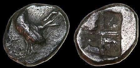 Troas, Dardanos late 6th-early 5th centuries Bc Ar Obol 8..., Postzegels en Munten, Munten | Europa | Niet-Euromunten, Verzenden
