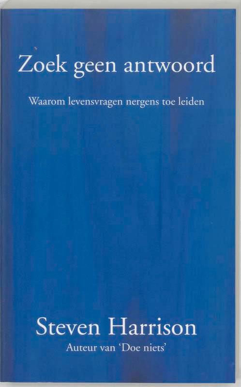 Zoek geen antwoord 9789077228029 Stuart Harrison, Boeken, Esoterie en Spiritualiteit, Gelezen, Verzenden