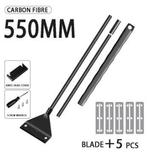 Aquarium Algen Schraper met 5 Mesjes Lange Steel, Dieren en Toebehoren, Vissen | Aquaria en Toebehoren, Verzenden, Nieuw