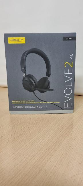 Jabra Evolve2 40 USB-A headset, Computers en Software, Headsets, Nieuw, Ophalen of Verzenden