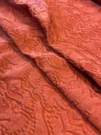 Hoge kwaliteit! Kreeftrode damast katoenen stof stone wash, Antiek en Kunst, Antiek | Kleden en Textiel