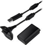 Microsoft Play and Charge Kit (Zwart) (Xbox 360), Verzenden, Gebruikt