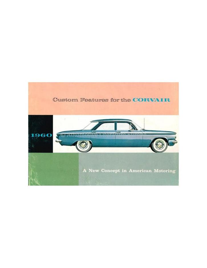 1960 CHEVROLET CORVAIR BROCHURE ENGELS (VS), Boeken, Auto's | Folders en Tijdschriften, Chevrolet