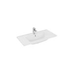 Wastafel Plieger Vitra Mia 1 Kraangat 40x80 cm Met Overloop, Huis en Inrichting, Badkamer | Badkamermeubels, Ophalen of Verzenden