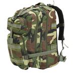 vidaXL Rugzak legerstijl 50 L camouflage, Sieraden, Tassen en Uiterlijk, Tassen | Rugtassen, Verzenden, Nieuw