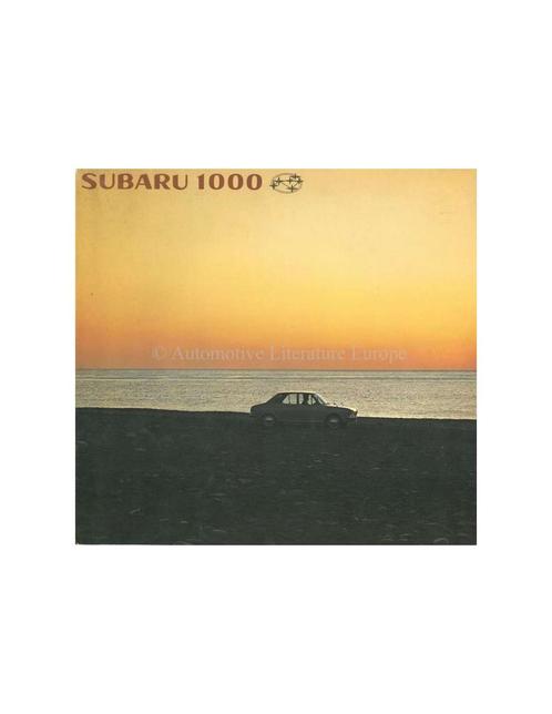 1966 SUBARU 1000 BROCHURE JAPANS, Boeken, Auto's | Folders en Tijdschriften