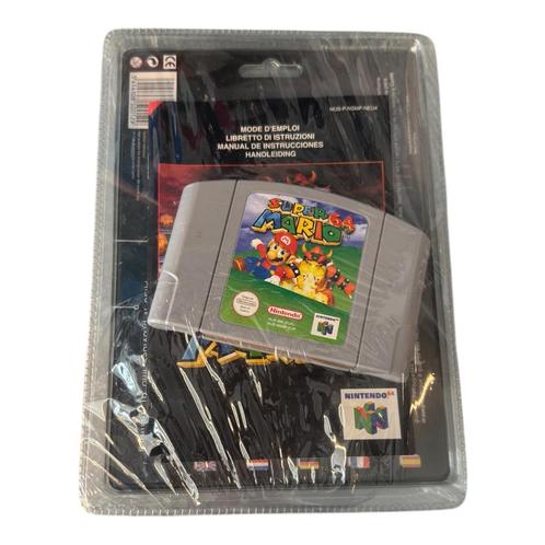 Super Mario 64 met Piranha memorycard en rumblepack, Spelcomputers en Games, Games | Nintendo 64, Verzenden