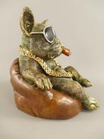 Art House - Figuur - Groot steampunk beeld-BULDOG - 1 kg -