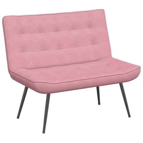 Bankje Roze Fluwelen | Retourdeal | Stijlvol & Betaalbaar, Huis en Inrichting, Banken | Bankstellen, Minder dan 150 cm, 100 tot 125 cm