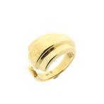 Gouden ring met artistiek design, Sieraden, Tassen en Uiterlijk, Ringen, Goud, Goud, Gebruikt, Verzenden