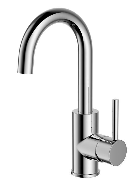 Wastafelkraan Creavit Mila chroom met draaibare uitloop, Doe-het-zelf en Verbouw, Sanitair, Kraan, Nieuw, Chroom, Ophalen of Verzenden