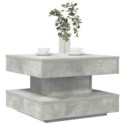 vidaXL Salontafel 360 graden draaibaar 50x50x34,5 cm, Huis en Inrichting, Tafels | Salontafels, 50 tot 100 cm, Nieuw, Overige houtsoorten
