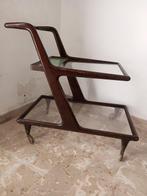 Serveerwagen - Hout, Glas, Metaal, Rubber - Serveertafel