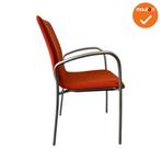 Kusch & Co Ona Plaza - Vergaderstoel Oranje Gestoffeerd -..., Vergader- of Presentatieruimte, Ophalen of Verzenden, Gebruikt, Stoel