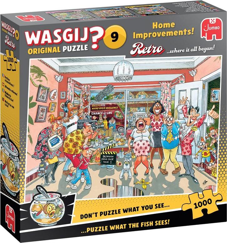 Wasgij Retro Original 9 - Klein Verbouwinkje! (1000 stukjes), Hobby en Vrije tijd, Denksport en Puzzels, Nieuw, Verzenden