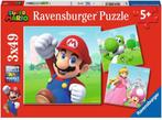 Super Mario Puzzel (3 x 49 stukjes) | Ravensburger - Puzzels, Nieuw, Verzenden