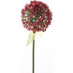 Kunstbloem Sierui/Allium roze/rood 70 cm - Overige kunstbl.., Ophalen of Verzenden