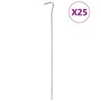 vidaXL Tentharingen 25 st Ø5 mm 30 cm gegalvaniseerd staal, Caravans en Kamperen, Verzenden, Nieuw