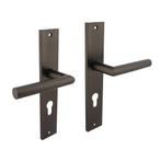 Deurklink Bastian op schild 245x45 mm profielcilindergat..., Ophalen of Verzenden, Nieuw, Overige materialen, Klink of Kruk