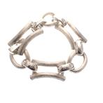 Zware zilveren dames armband | 21,5 cm (zware armband), Sieraden, Tassen en Uiterlijk, Armbanden, Ophalen of Verzenden, Gebruikt