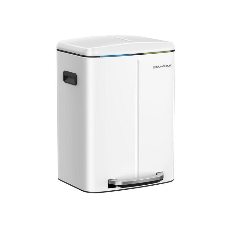 Vuilnisbak Wit 40L | Retourdeal | Soft-Close & Strak Design, Huis en Inrichting, Woonaccessoires | Prullenbakken, 40 liter of meer