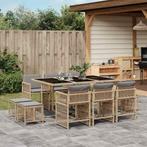 vidaXL 11-delige Tuinset met kussens poly rattan gemengd, Tuin en Terras, Meer dan 8 zitplaatsen, Nieuw, Tuinset, Verzenden