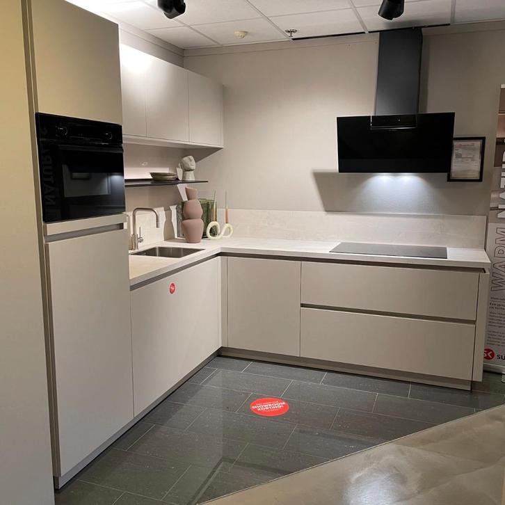 Keuken Migot Zandgrijs - Superkeukens, Huis en Inrichting, Keuken | Complete keukens, Nieuw, Ophalen of Verzenden