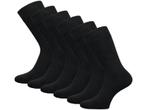 6 paar SQOTTON® Katoenen sokken - Naadloos - Zwart, Kleding | Heren, Sokken en Kousen, Nieuw, Verzenden