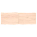vidaXL Tafelblad natuurlijke rand 120x40x(2-4) cm massief, Huis en Inrichting, Tafels | Eettafels, Verzenden, Nieuw