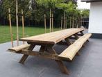 BOOMSTAM PICKNICKTAFEL PICKNICKBANK gemonteerd op locatie, Tuin en Terras, Meer dan 8 zitplaatsen, Nieuw, Tuinset, Verzenden