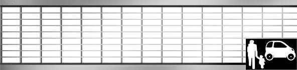 ACO Maasrooster RVS L1000mm, Doe-het-zelf en Verbouw, Overige Doe-het-zelf en Verbouw, Ophalen of Verzenden