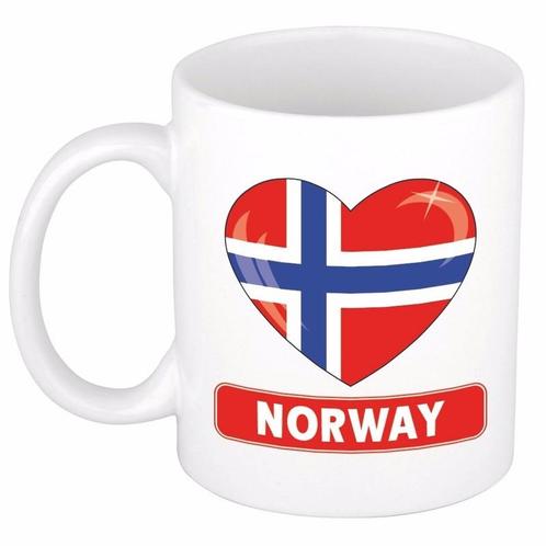 I love Noorwegen mok / beker 300 ml - Noorwegen versiering, Hobby en Vrije tijd, Feestartikelen, Ophalen of Verzenden