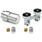 Designset Recht 15 mm Chrome -  Vasco Flatline, Doe-het-zelf en Verbouw, Verwarming en Radiatoren, Verzenden, Nieuw