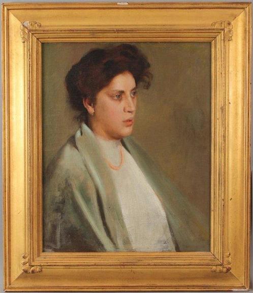 American School (XIX) - Portret, Antiek en Kunst, Kunst | Schilderijen | Klassiek