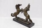 Milo (1910-1978) - sculptuur, Steigerende paarden - 36.5 cm