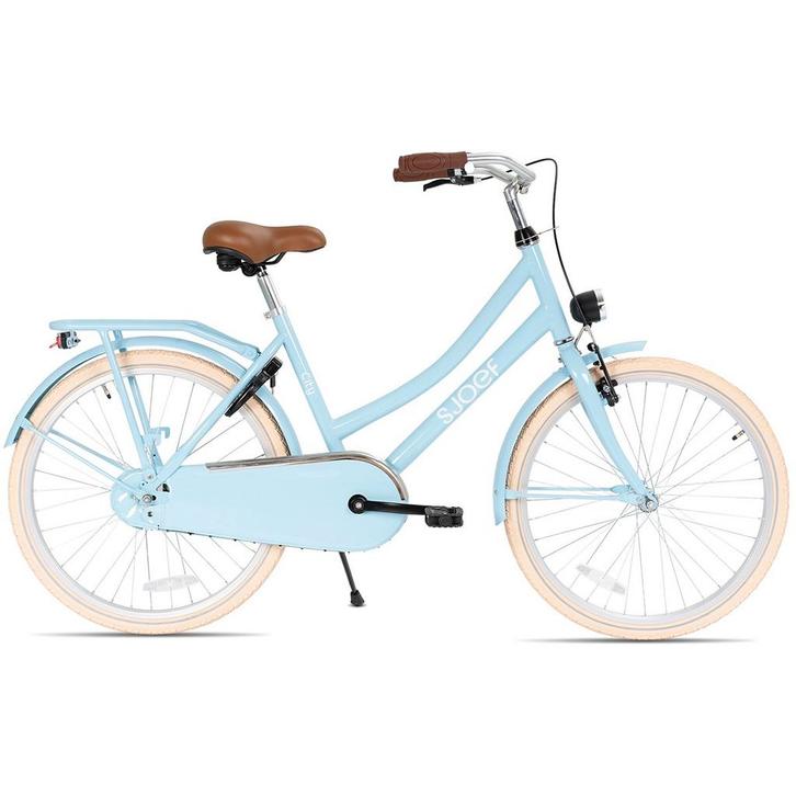 SJOEF City Meisjesfiets 22 inch - 7-9 jaar - Licht blauw, Fietsen en Brommers, Fietsen | Kinderfietsjes, 20 inch of meer, Verzenden