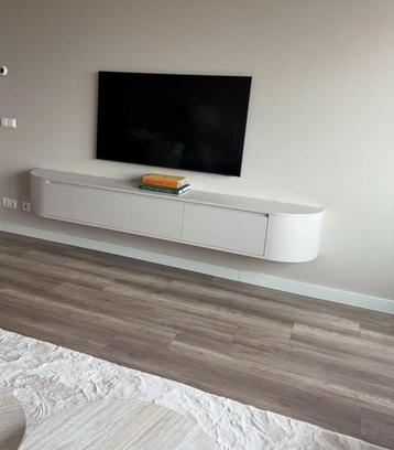Tv Meubel Japandi Wandmeubel Zwevend tv meubel Beige tvkast beschikbaar voor biedingen