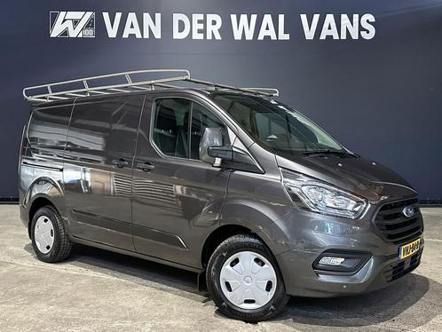 Ford Transit Custom 2.0 TDCI L1H1 Euro6 Airco | Trekhaak | I, Auto's, Bestelauto's, Dealer onderhouden, Lease, Zwart, Handgeschakeld