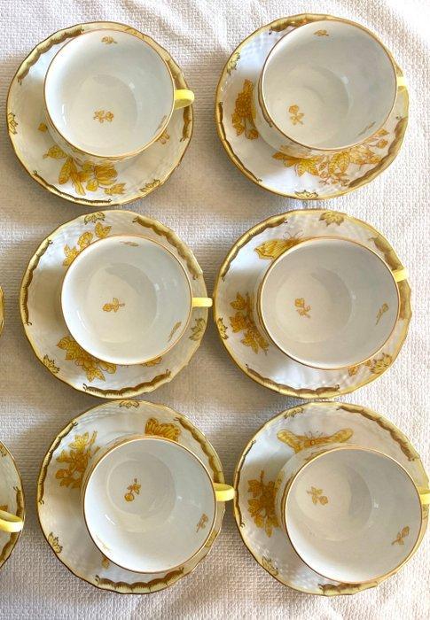 Herend - Theeservies (6) - Victoria Fortuna - Porselein, Antiek en Kunst, Antiek | Meubels | Tafels