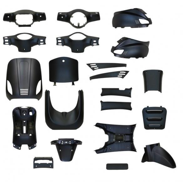 Kappenset Mat Zwart RSO Sense/Riva (S) /VX50 (S) / Sourini/, Fietsen en Brommers, Brommeronderdelen | Scooters, Nieuw, Overige merken