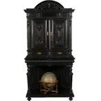 Monumentaal rariteitenkabinet of drankenkastje ca 1875 Holla, Antiek en Kunst, Antiek | Meubels | Kasten, Ophalen of Verzenden
