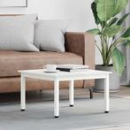 vidaXL Salontafel Wit 60 x 60 x 36 cm Massief grenenhout, Verzenden, Nieuw, 50 tot 100 cm, Minder dan 50 cm