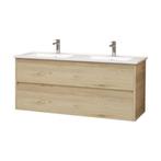 Badkamermeubelset BWS Hayat Eiken 120cm, Ophalen of Verzenden, Nieuw, Bad