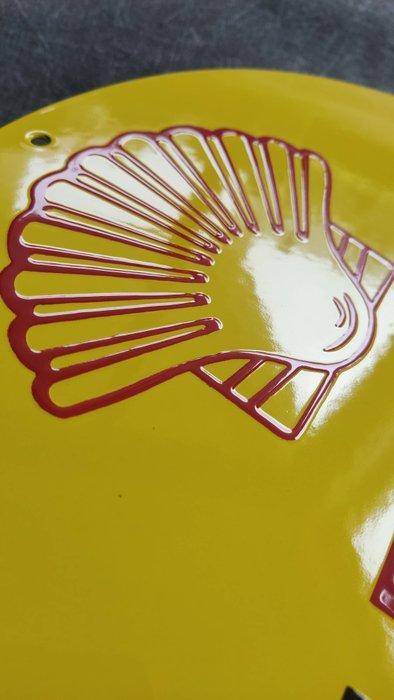 Shell - Benzin Pumpe Shell OIL Öl gas station enamel sign, Antiek en Kunst, Antiek | Wandborden en Tegels